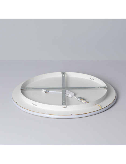 Plafonnier LED Rond Métal CCT Sélectionnable Allharo 36W Ø600 mm