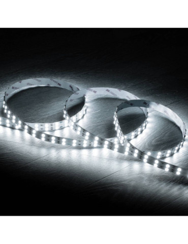 Ruban LED 24V DC 120LED/m 5m Double Largeur IP20 Largeur 15mm Coupe tous les 10cm