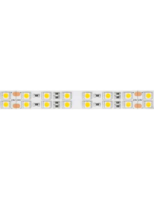 Ruban LED 24V DC 120LED/m 5m Double Largeur IP20 Largeur 15mm Coupe tous les 10cm