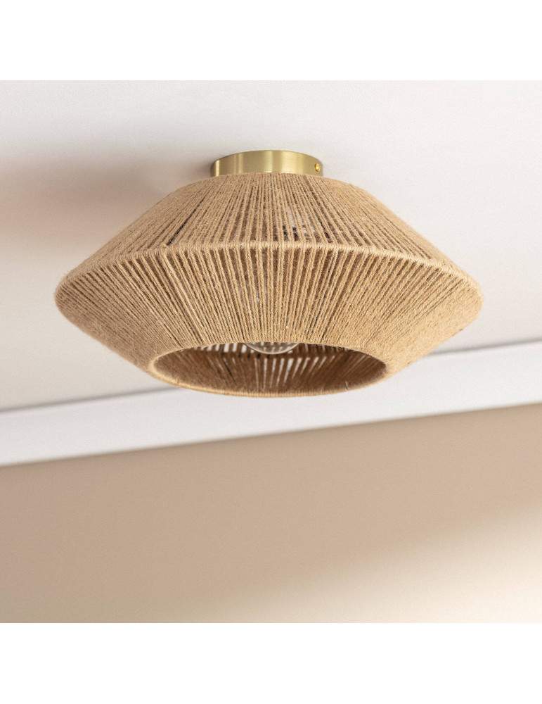 Plafonnier Corde Naturelle  Big Moksha