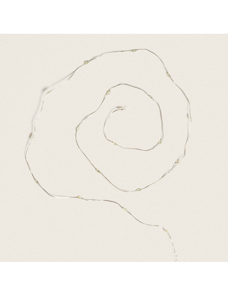 Guirlande LED Extérieure Transparente Blanc Froid 6m