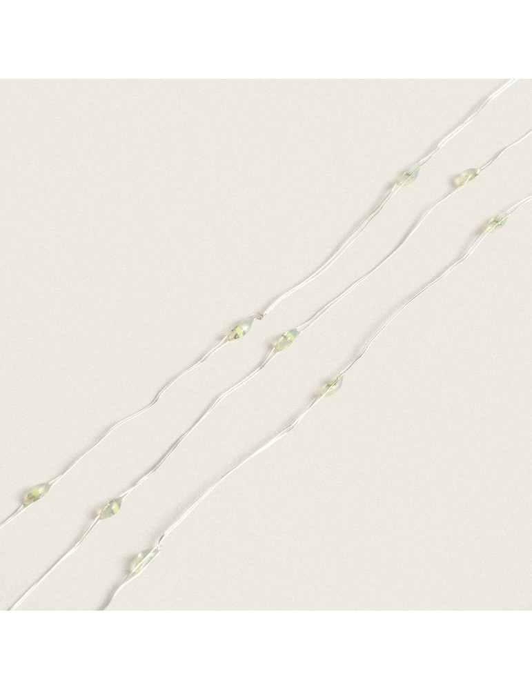 Guirlande LED Extérieure Transparente Blanc Froid 6m