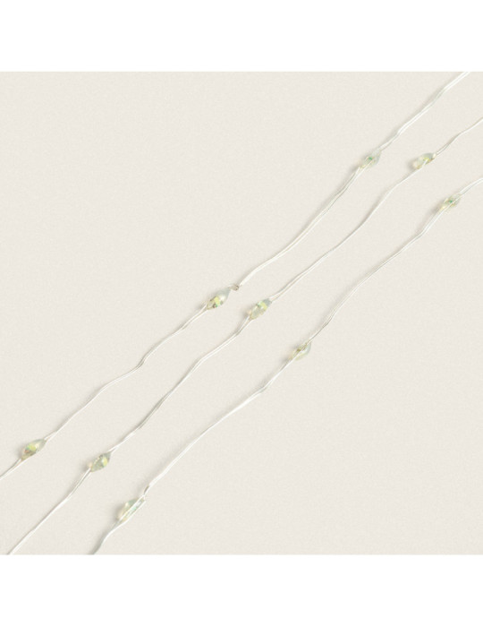 Guirlande LED Extérieure Transparente Blanc Froid 6m