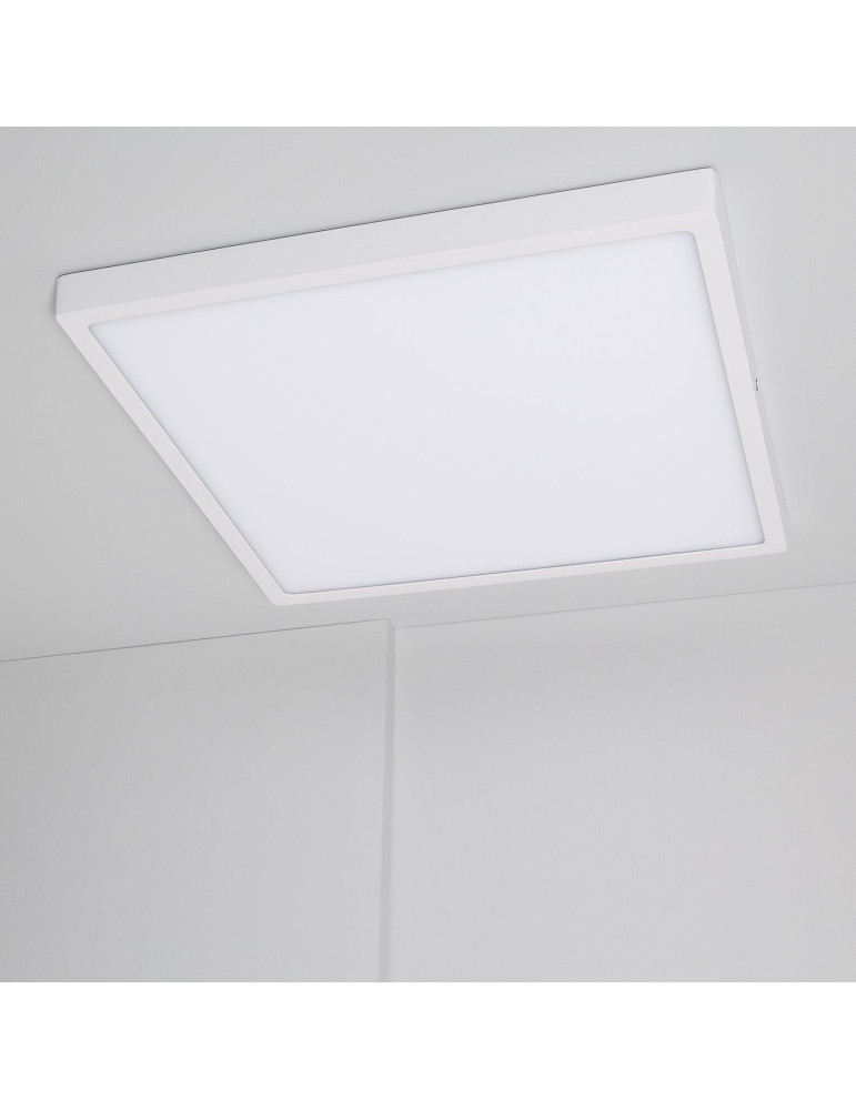 Plafonnier LED Carré 30W Extra-Plat CCT Sélectionnable 400x400 mm