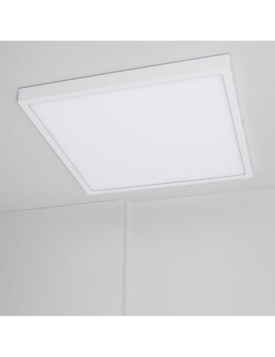 Plafonnier LED Carré 30W Extra-Plat CCT Sélectionnable 400x400 mm