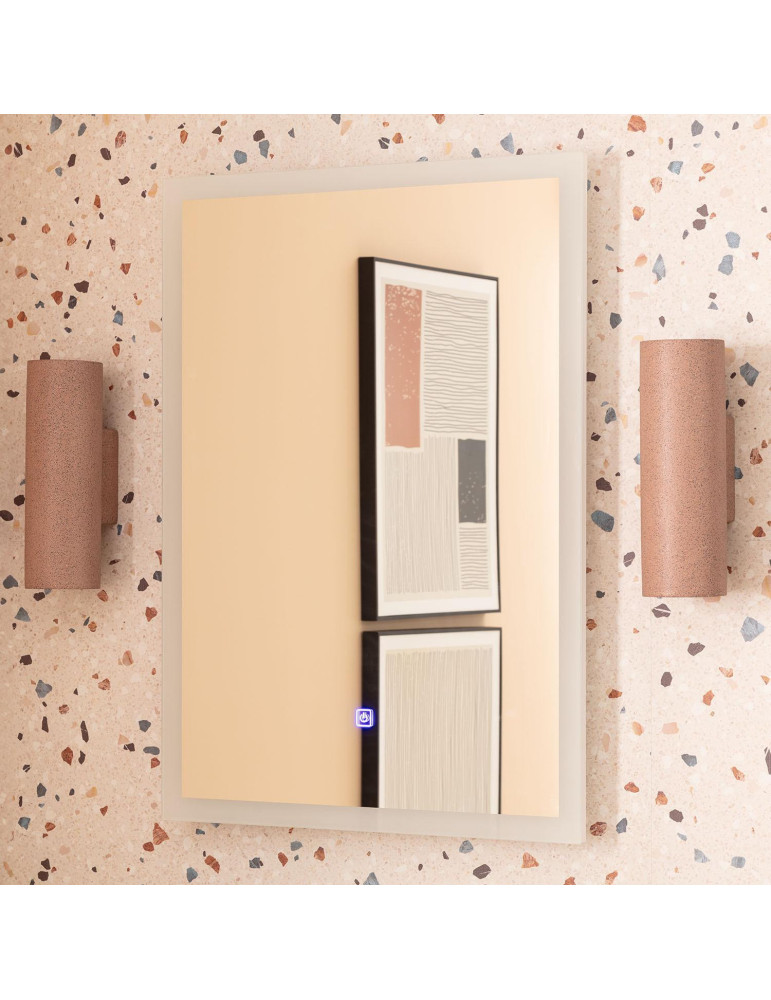 Miroir Salle de bain avec Éclairage LED Anti-buée Nerja 70x50 cm