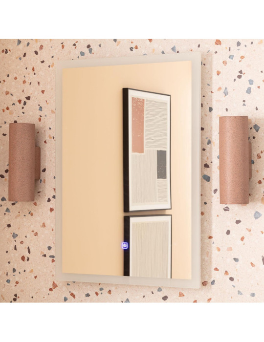 Miroir Salle de bain avec Éclairage LED Anti-buée Nerja 70x50 cm