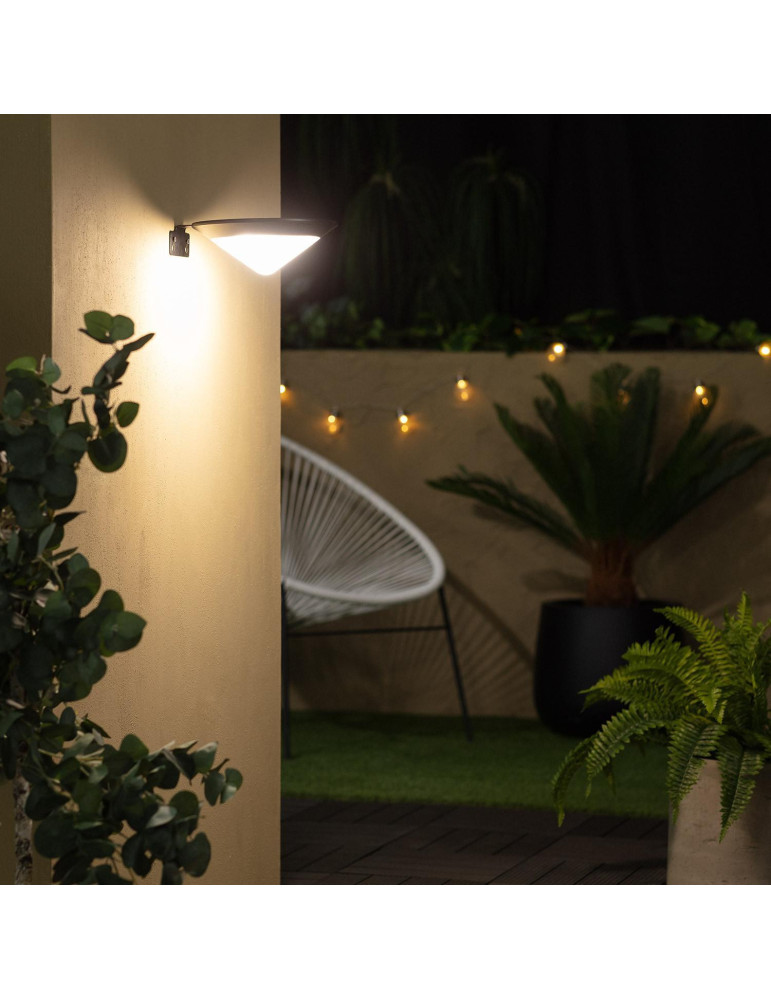 Applique Murale LED Extérieure Solaire Aluminium Tucson avec Détecteur Mouvement Radar IP65