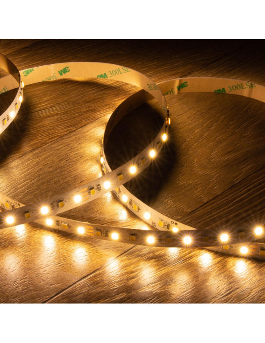 Ruban LED CCT 24V DC SMD2835 60LED/m 5m IP20 Largeur 10mm Coupe 5cm