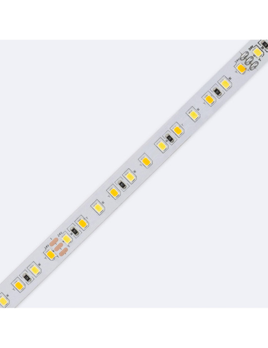 Ruban LED CCT 24V DC SMD2835 60LED/m 5m IP20 Largeur 10mm Coupe 5cm