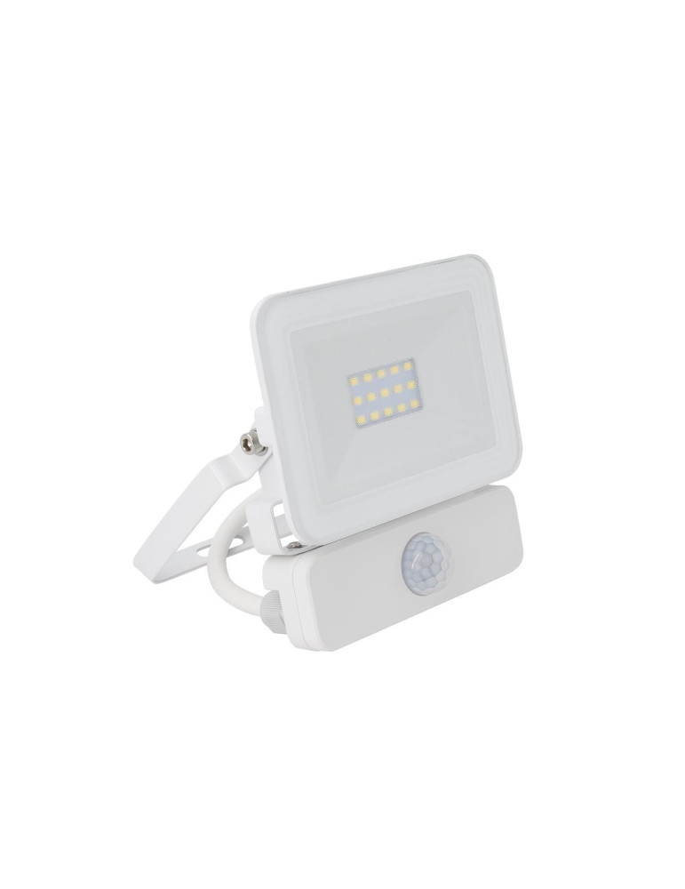 Projecteur LED Slim Crystal 120lm/W 10W IP65 avec Détecteur de Présence PIR