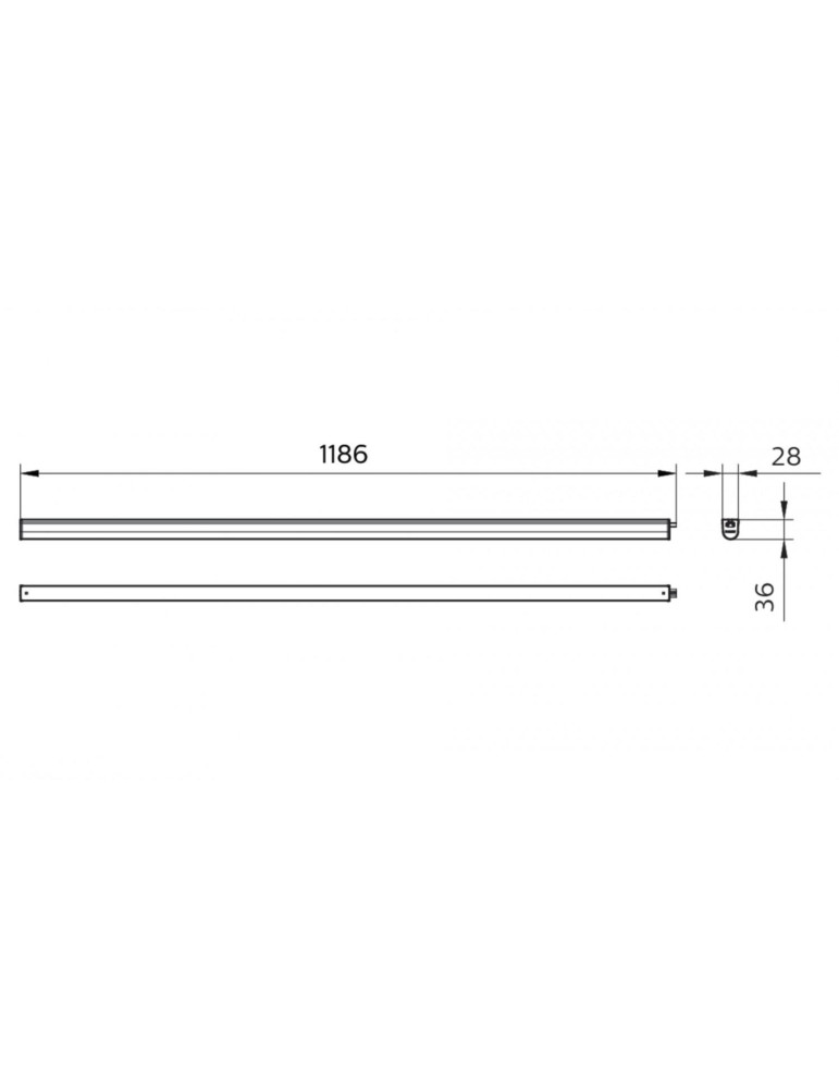 Réglette LED PHILIPS 20W Ledinaire Batten 120cm Raccordable BN021C