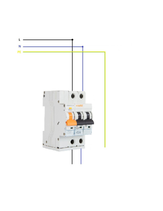 Disjoncteur Surtension Permanente MAXGE 2P