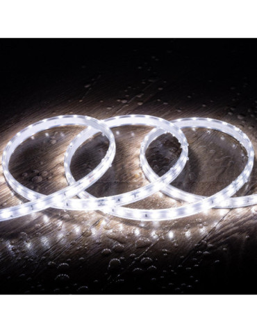 Ruban LED 220V SMD2835 60LED/m Blanc Froid IP65 Largeur 12mm Coupe 100cm