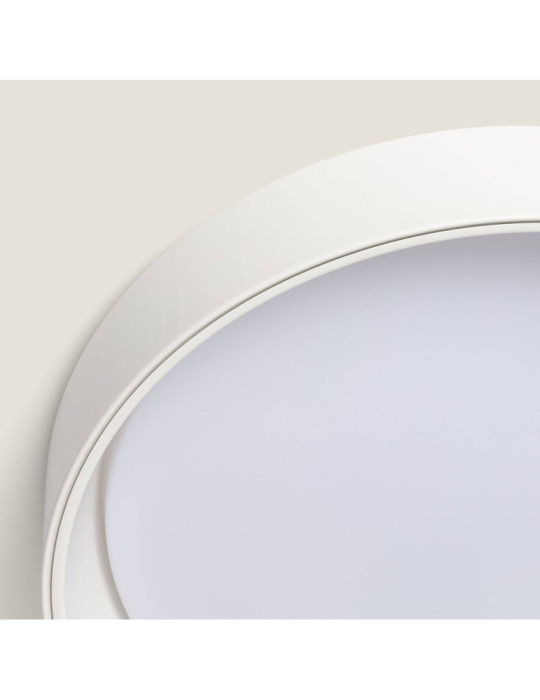 Plafonnier LED Rond Métal 20W CCT Sélectionnable Broadway Ø450 mm