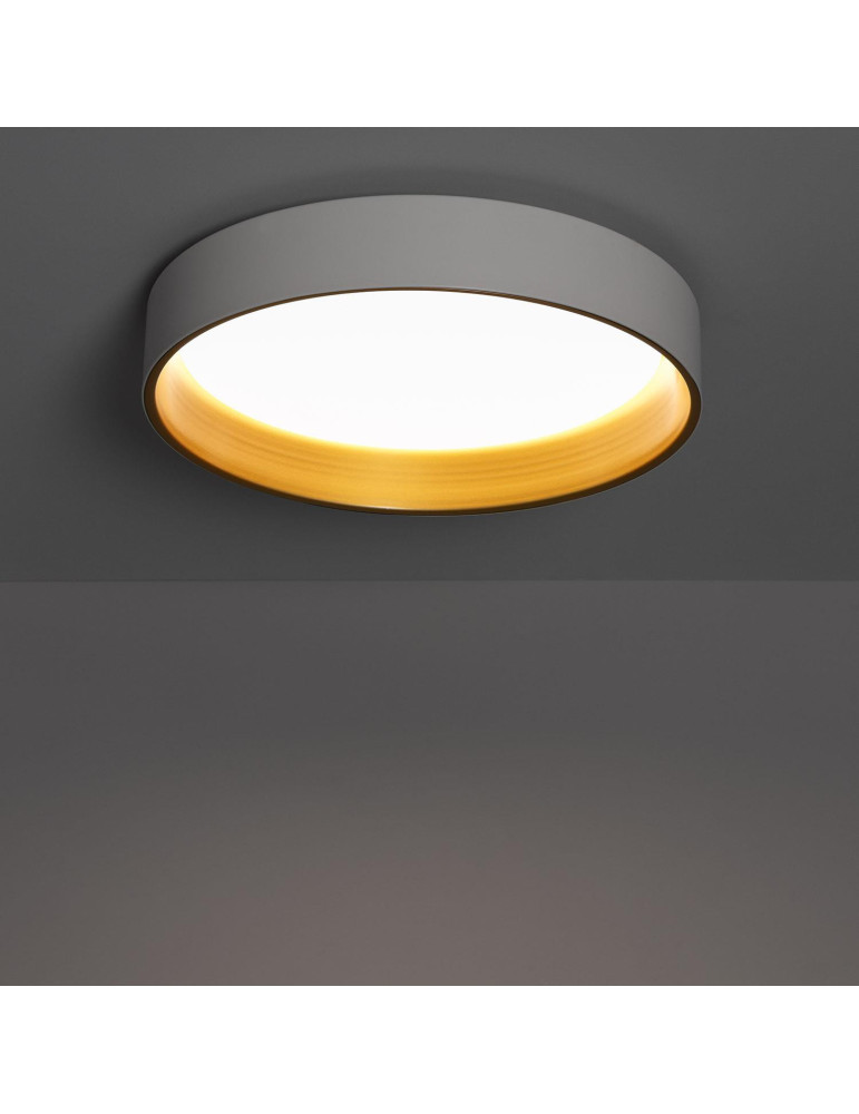 Plafonnier LED Rond Métal 20W CCT Sélectionnable Broadway Ø450 mm