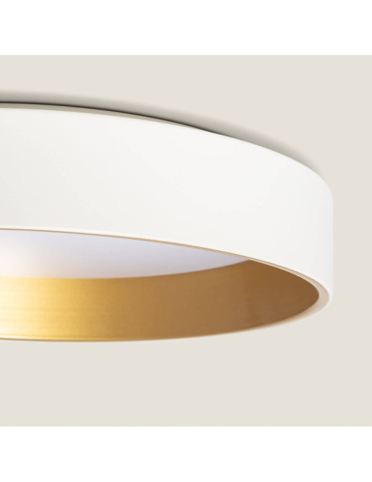 Plafonnier LED Rond Métal 20W CCT Sélectionnable Broadway Ø450 mm