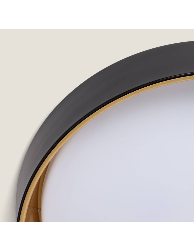 Plafonnier LED Rond Métal 20W CCT Sélectionnable Broadway Ø450 mm