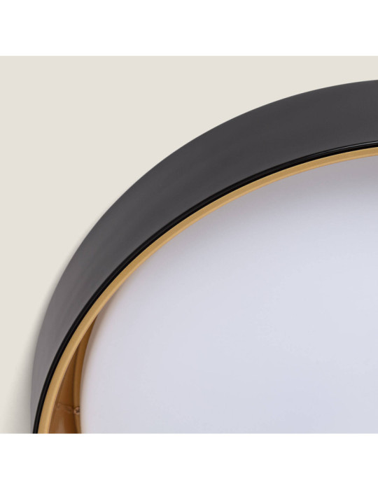 Plafonnier LED Rond Métal 20W CCT Sélectionnable Broadway Ø450 mm