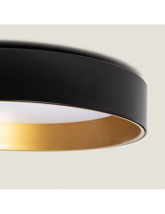 Plafonnier LED Rond Métal 20W CCT Sélectionnable Broadway Ø450 mm