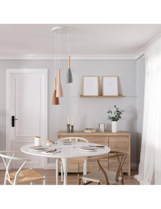 Suspension Métal et Bois Rain