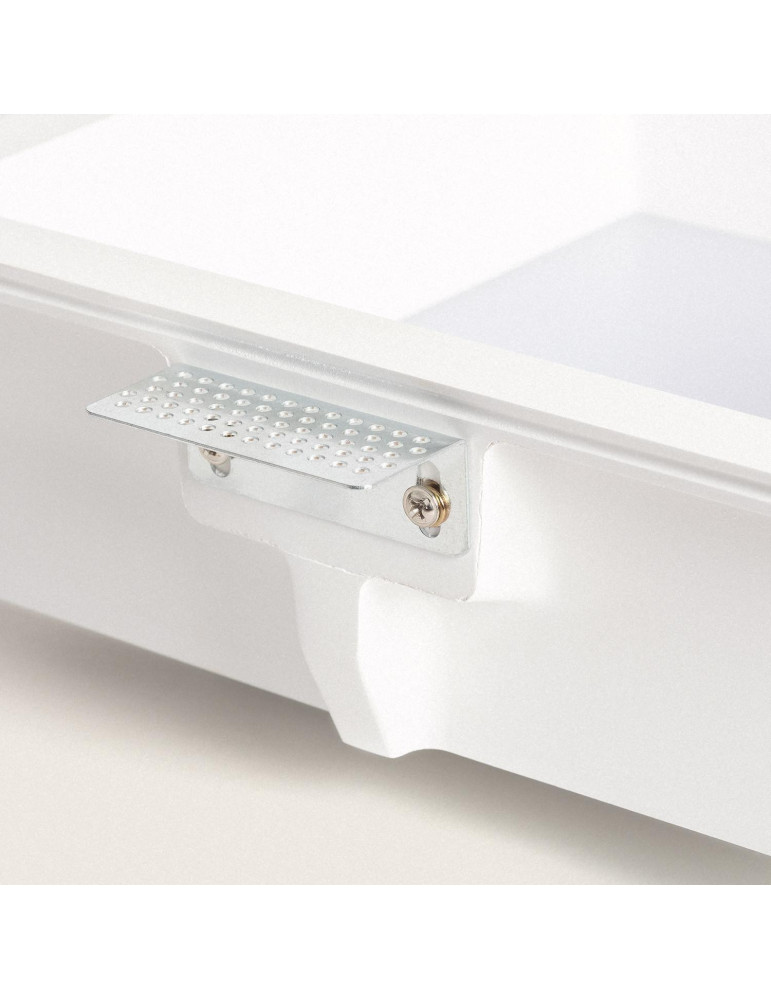 Collerette Downlight LED Intégration Plâtre/Pladur Carrée 18W Coupe 283x283 mm UGR17