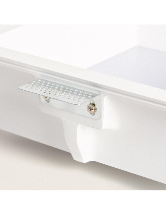 Collerette Downlight LED Intégration Plâtre/Pladur Carrée 18W Coupe 283x283 mm UGR17