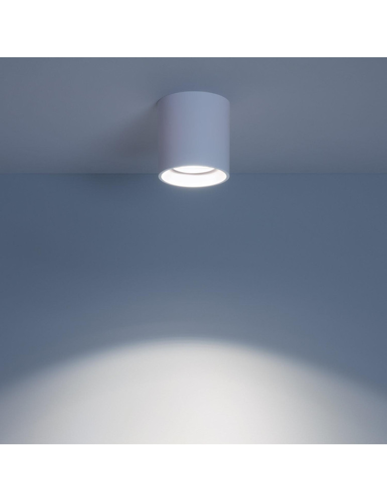 Plafonnier Space Blanc avec Ampoule GU10