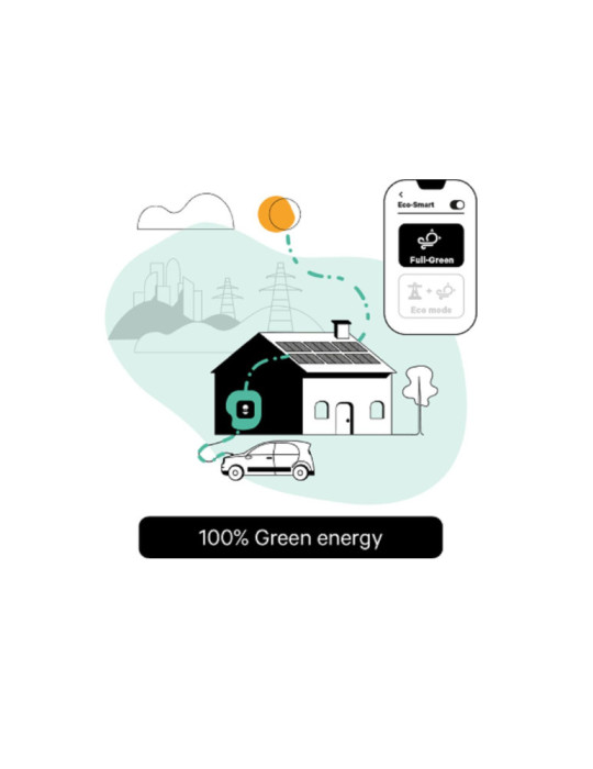 Compteur d'Énergie Monophasé Power Boost pour Véhicules Électriques Wattmètre 100A WALLBOX