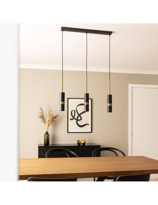 Suspension Métal Lumen 3 Spots