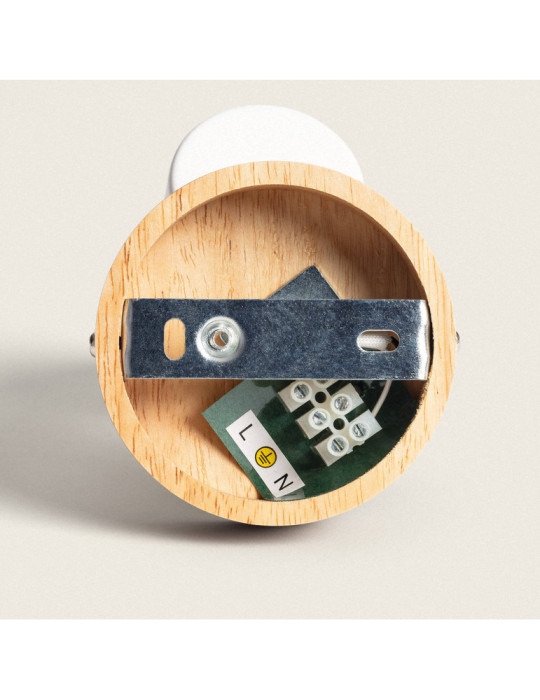 Plafonnier Orientable Bois 1 Spot Albus