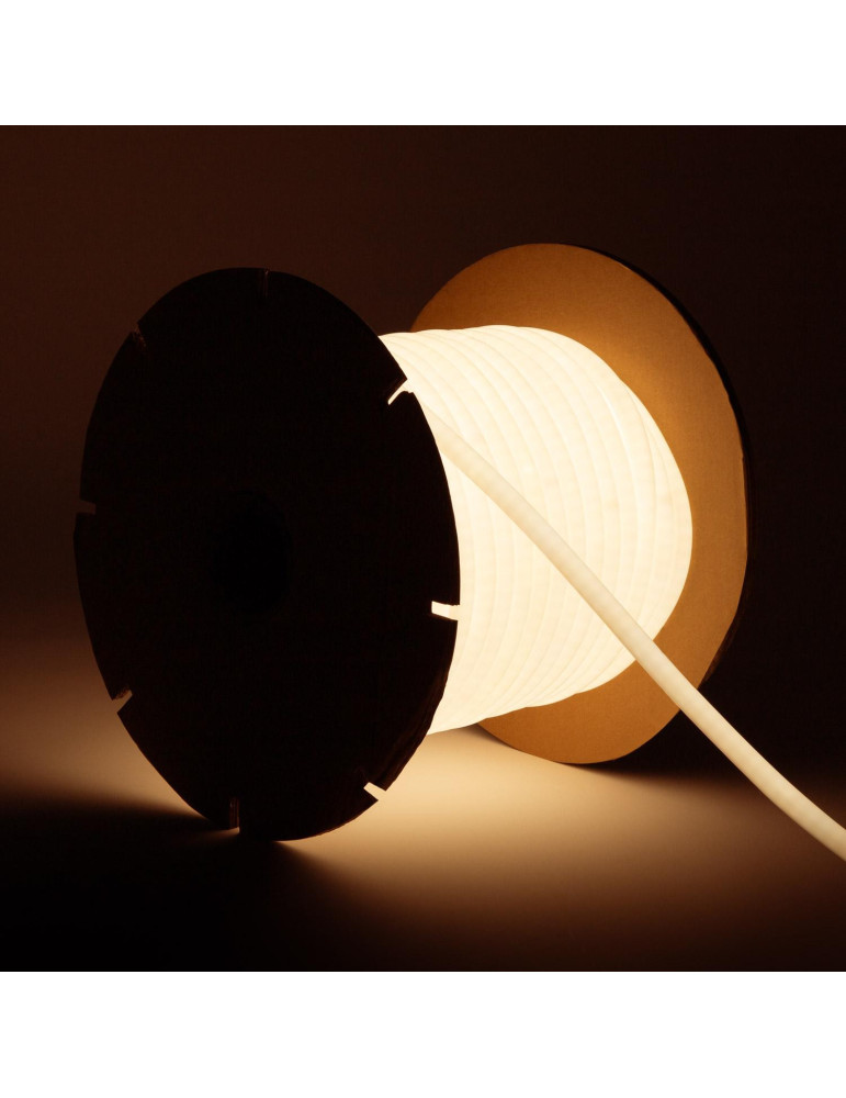 Bobine Gaine Néon LED Dimmable  220V Circlaire SFLEX14 50 Mètres IP65 Coupe 100 cm