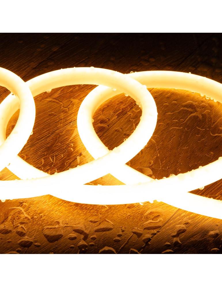 Bobine Gaine Néon LED Dimmable  220V Circlaire SFLEX14 50 Mètres IP65 Coupe 100 cm