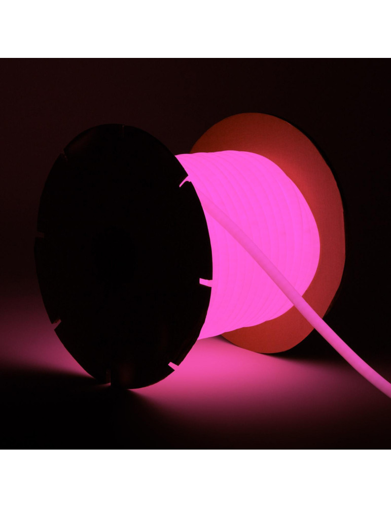 Bobine Gaine Néon LED Dimmable  220V Circlaire SFLEX14 50 Mètres IP65 Coupe 100 cm