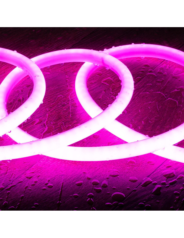 Bobine Gaine Néon LED Dimmable  220V Circlaire SFLEX14 50 Mètres IP65 Coupe 100 cm