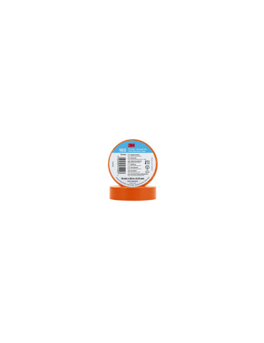 Ruban Adhésif Temflex™ 165 PVC 19mm x 20m 3M 7100184800 Ruban Adhésif Temflex™ 165 PVC 19mm x 20m 3M 7100184800
