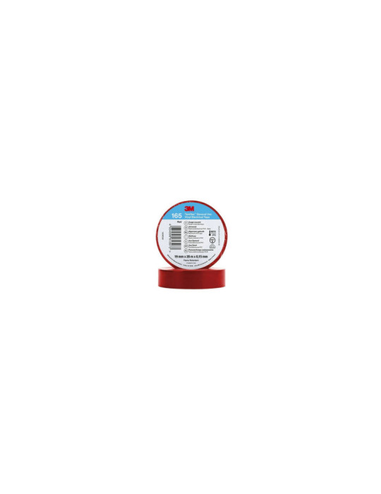 Ruban Adhésif Temflex™ 165 PVC 19mm x 20m 3M 7100184800 Ruban Adhésif Temflex™ 165 PVC 19mm x 20m 3M 7100184800