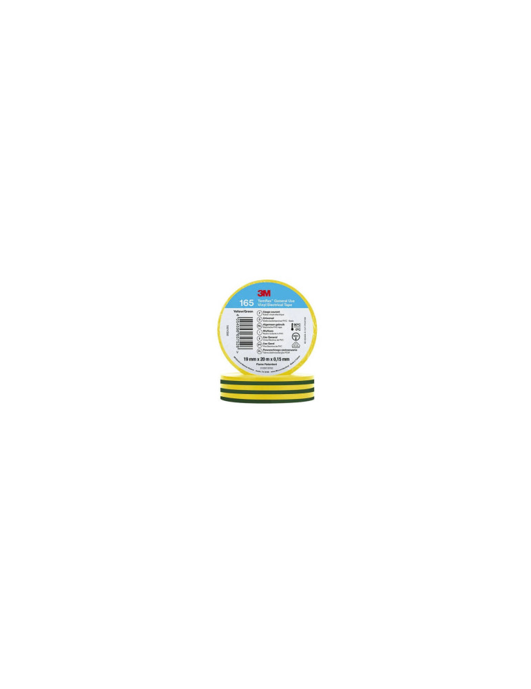 Ruban Adhésif Temflex™ 165 PVC 19mm x 20m 3M 7100184800 Ruban Adhésif Temflex™ 165 PVC 19mm x 20m 3M 7100184800