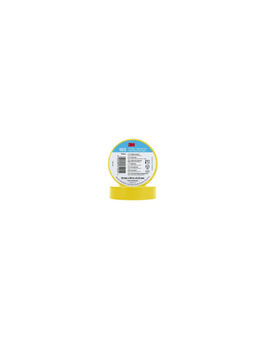 Ruban Adhésif Temflex™ 165 PVC 19mm x 20m 3M 7100184800 Ruban Adhésif Temflex™ 165 PVC 19mm x 20m 3M 7100184800