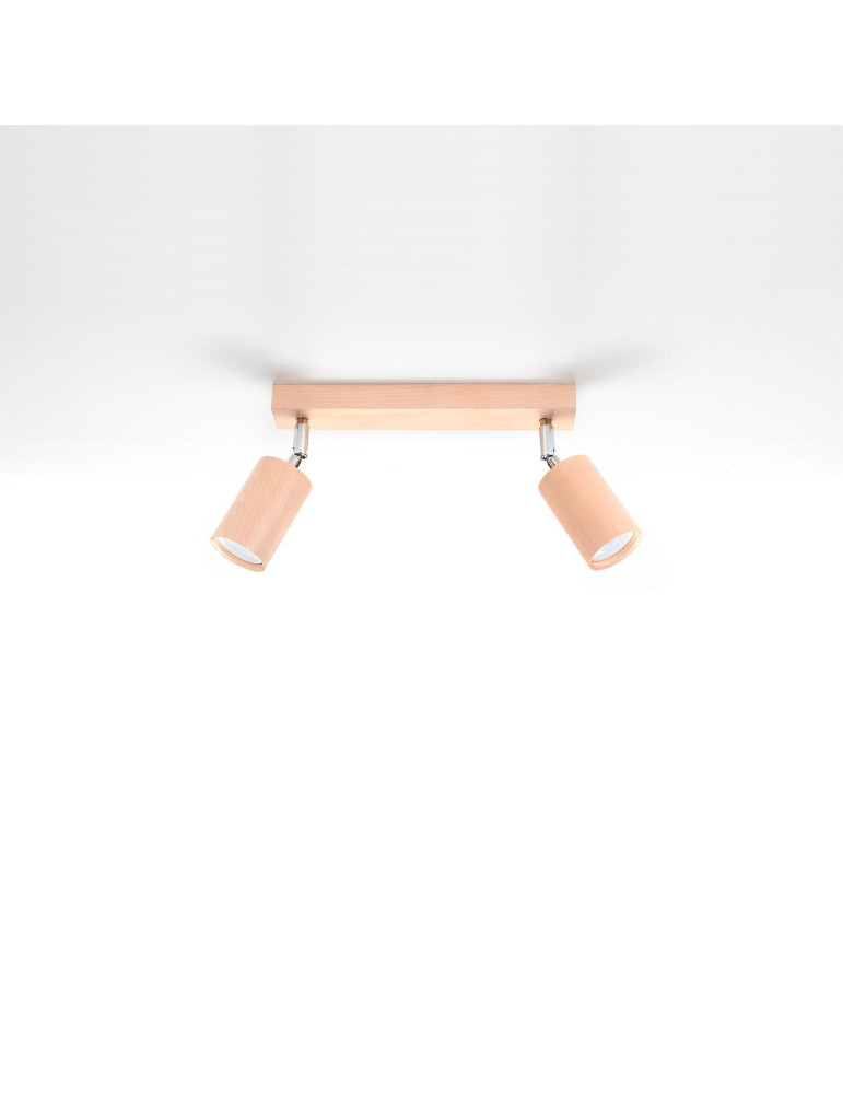 Plafonnier Bois Berg 2 SOLLUX