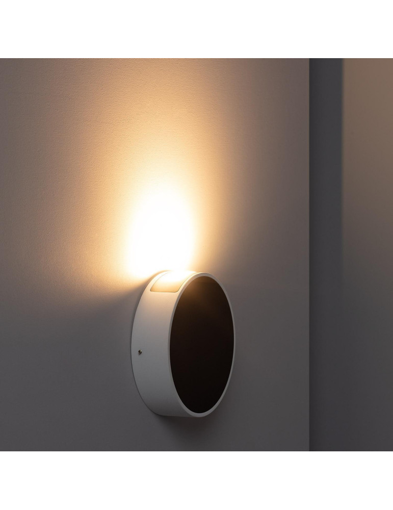 Applique Murale LED Extérieure Aluminium Crono 6W Noire