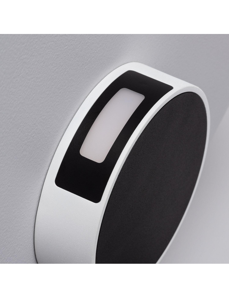 Applique Murale LED Extérieure Aluminium Crono 6W Noire