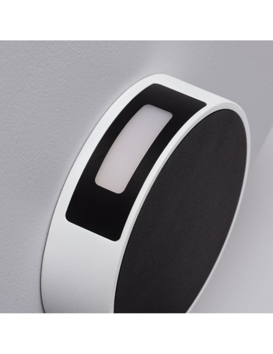 Applique Murale LED Extérieure Aluminium Crono 6W Noire