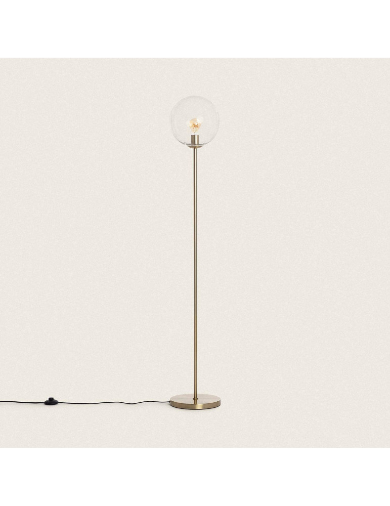 Lampadaire Métal et Verre Moonlight Clear