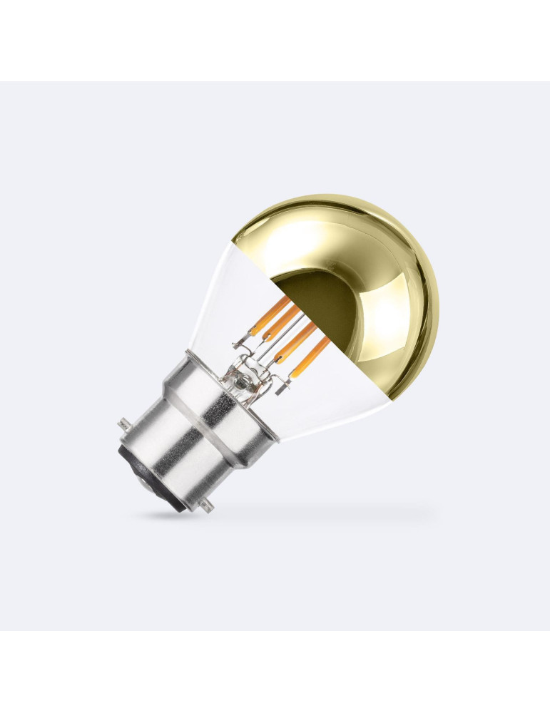 Ampoule Filament LED B22 4W 400 lm G45 Gold Reflect Ampoule Filament LED B22 4W 400 lm G45 Gold Reflect