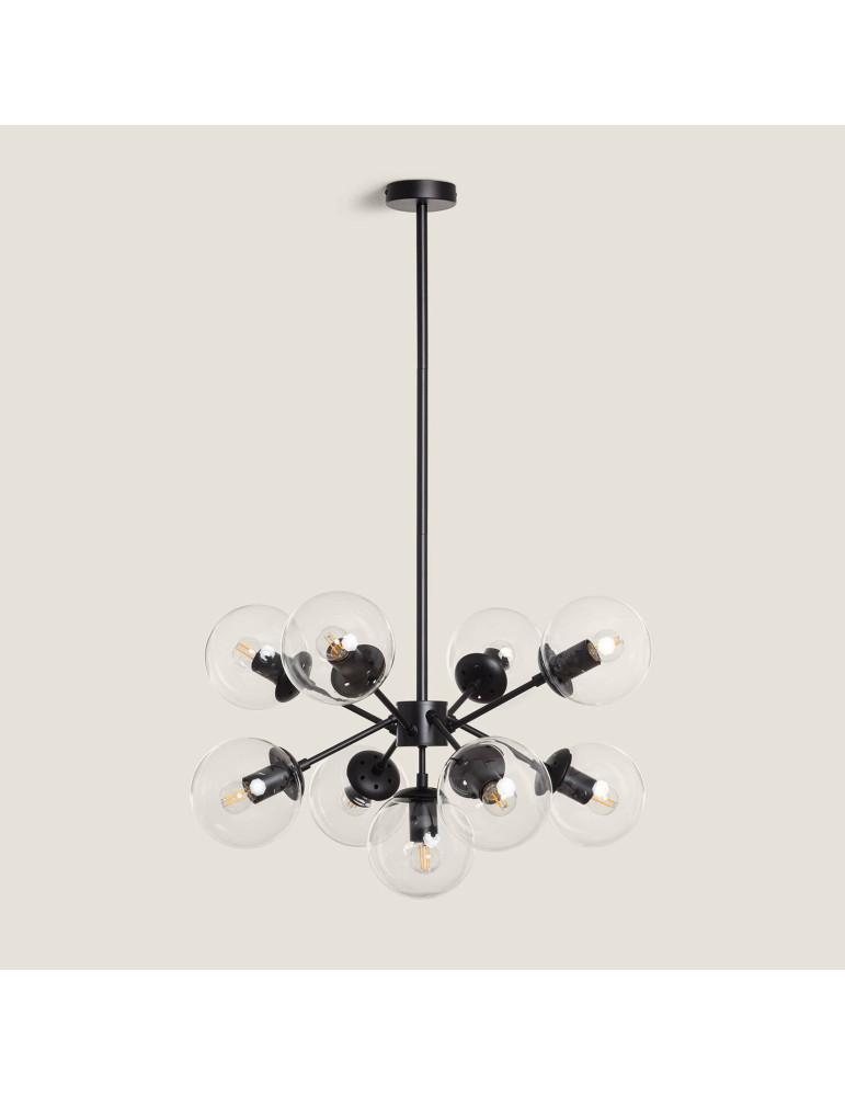 Suspension Métal et Verre Wassily 9 Spots Suspension Métal et Verre Wassily 9 Spots