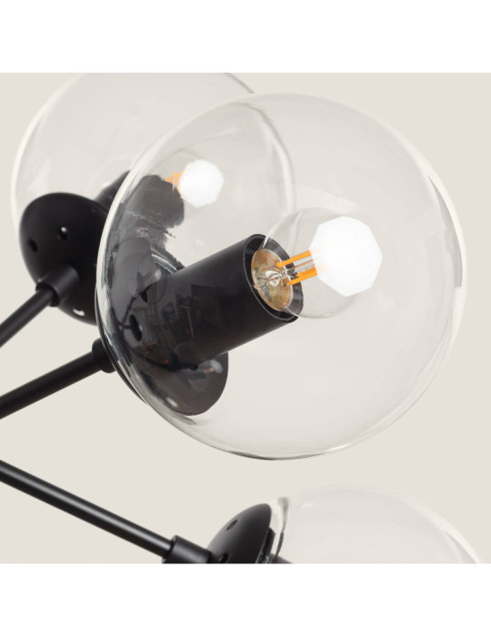 Suspension Métal et Verre Wassily 9 Spots