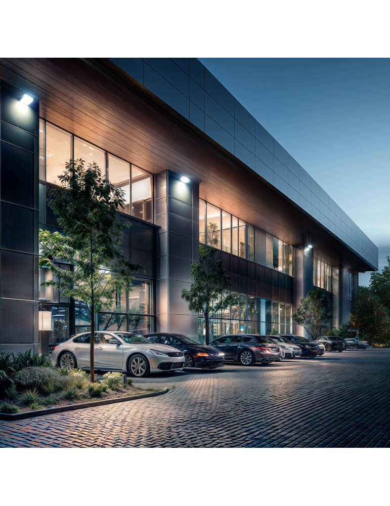 Projecteur LED 150W Dimmable TRIAC 170 lm/W IP65 ELEGANCE Slim PRO Noir