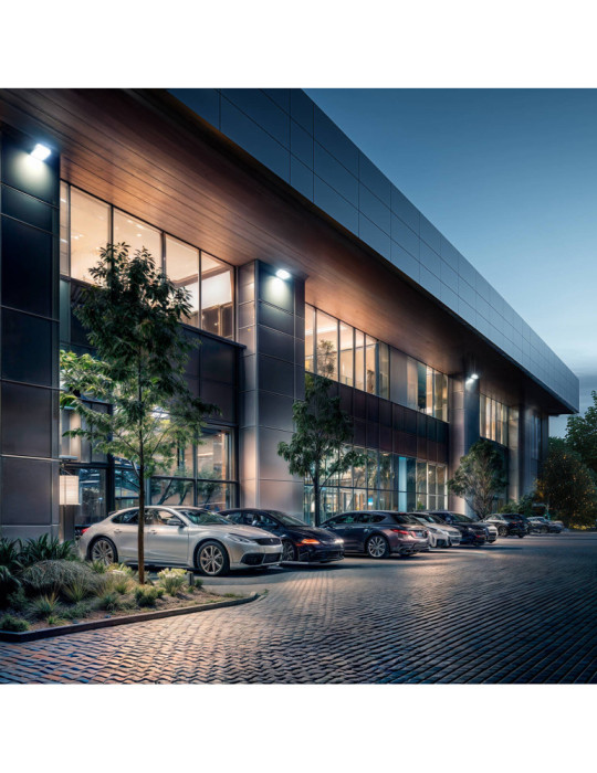 Projecteur LED 150W Dimmable TRIAC 170 lm/W IP65 ELEGANCE Slim PRO Noir