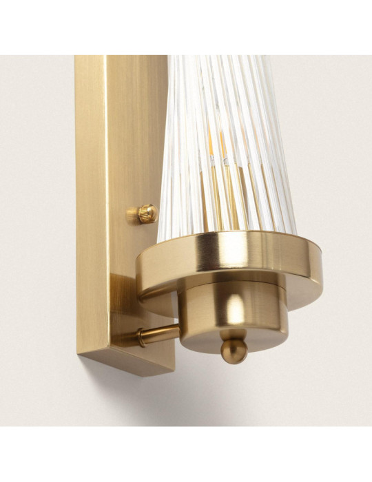 Applique murale Marsen métal et verre